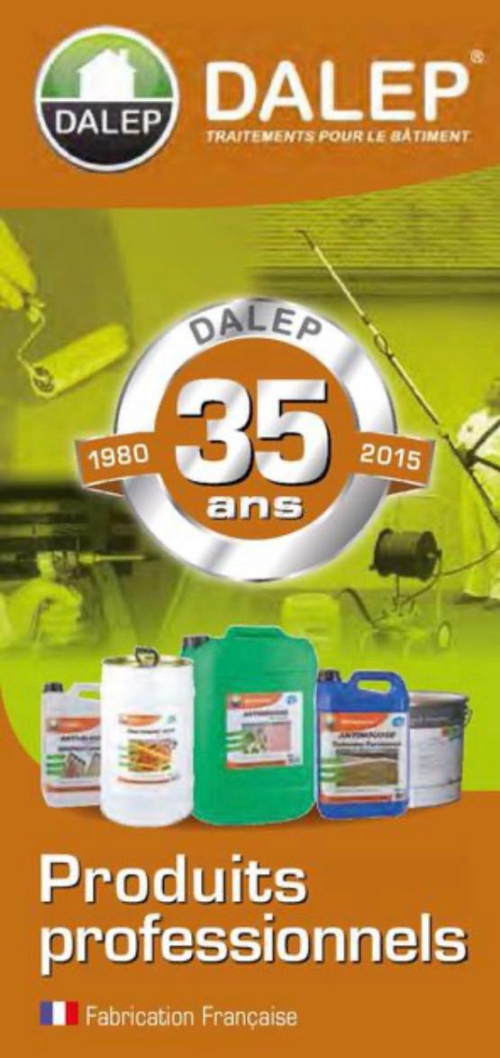 Produits professionnels DALEP traitement toiture et façade utilisés par Stany Rénovation
